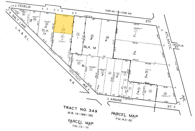 4550 Cecilia St, Cudahy, CA à louer - Plan cadastral - Image 2 de 2