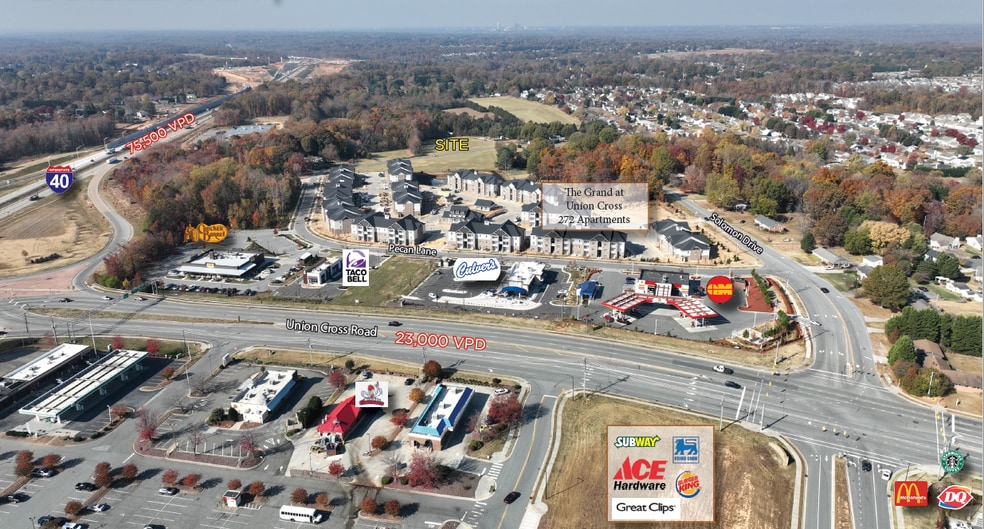 1630 Pecan Ln, Kernersville, NC à vendre - Aérien - Image 3 de 6