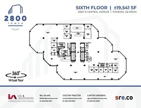 2800 N Central Ave, Phoenix, AZ for lease Floor Plan- Image 1 of 1