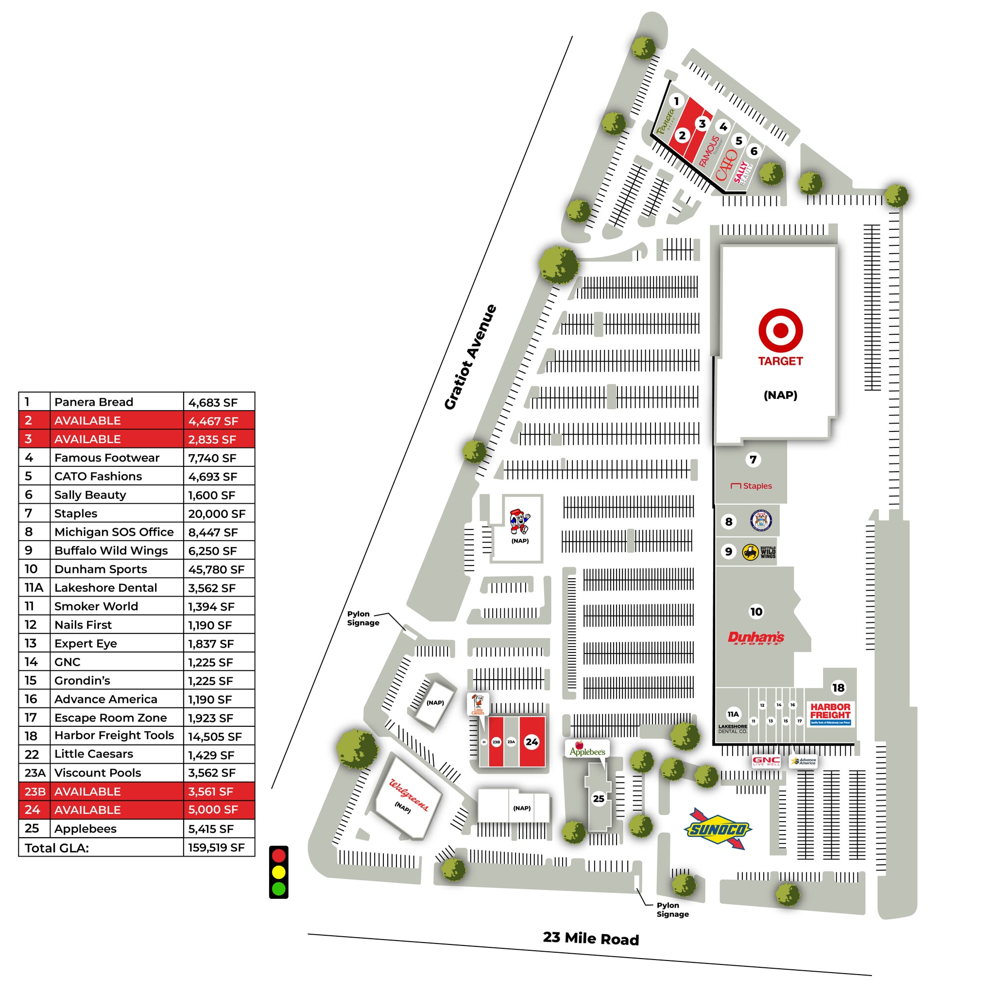 51328-51550 Gratiot Ave, Chesterfield, MI for lease Building Photo- Image 1 of 3