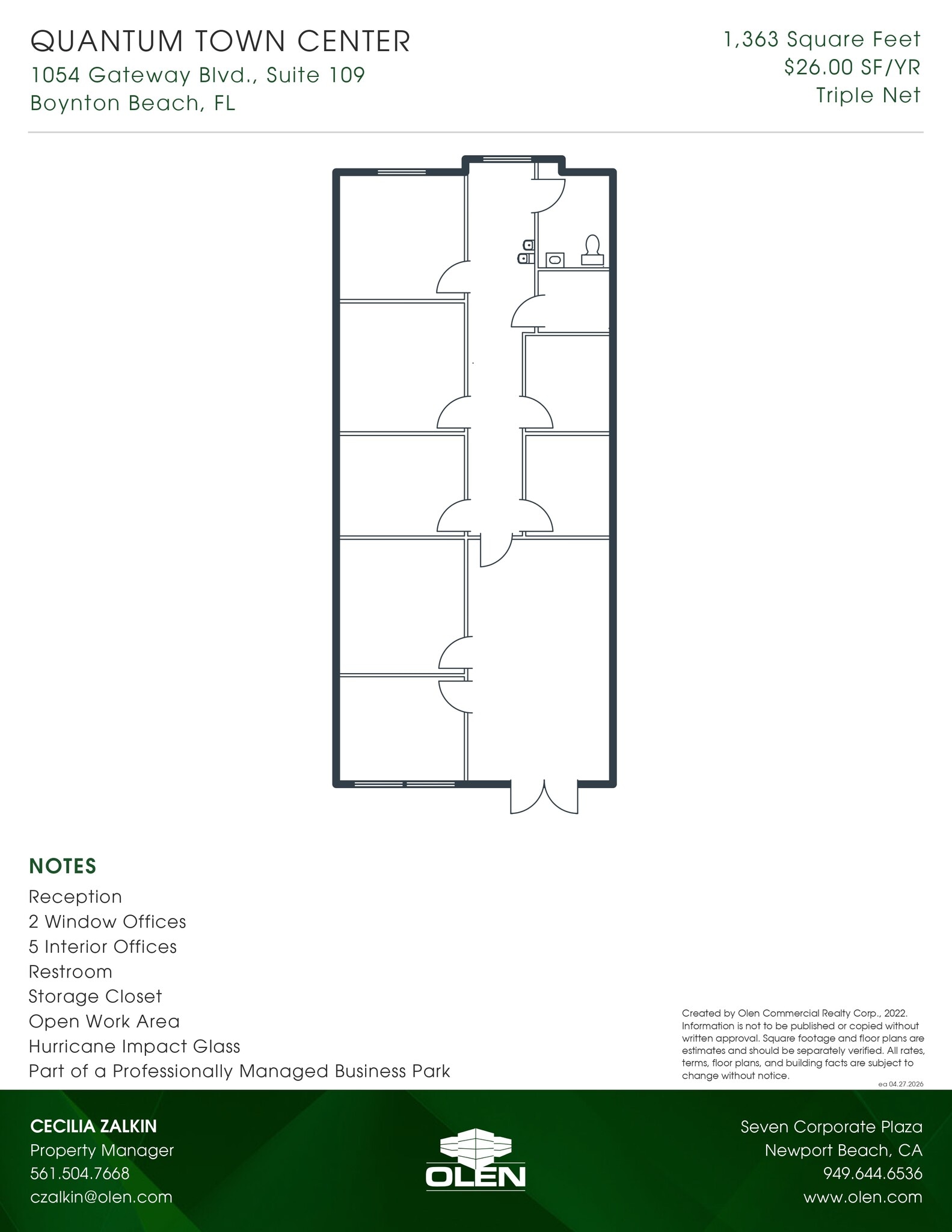 1000-1090 Gateway Blvd, Boynton Beach, FL à louer Photo intérieure- Image 1 de 1