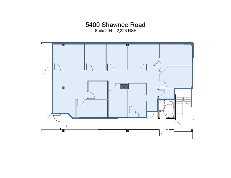 5400 Shawnee Rd, Alexandria, VA à louer Plan d  tage- Image 1 de 1