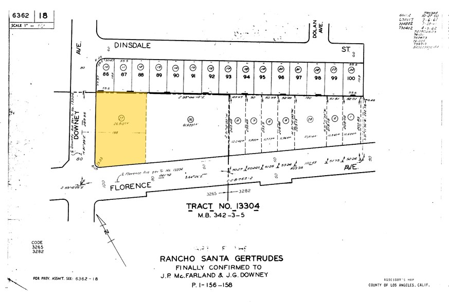 8301 Florence Ave, Downey, CA à louer - Plan cadastral - Image 2 de 18