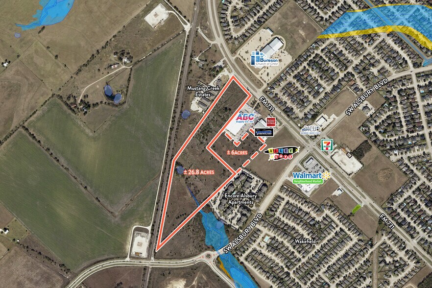 1105 NW John Jones Dr, Burleson, TX à vendre - Aérien - Image 1 de 17