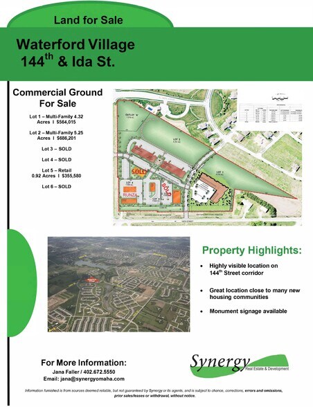 144th & Ida St, Omaha, NE à vendre - Photo du bâtiment - Image 1 de 1