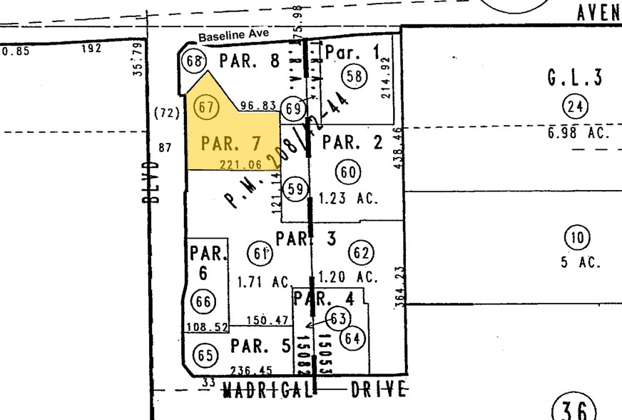 7305-7387 Day Creek Blvd, Rancho Cucamonga, CA à louer - Plan cadastral - Image 2 de 7