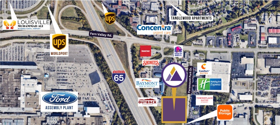 6600 Paramount Park Dr, Louisville, KY à vendre Aérien- Image 1 de 1