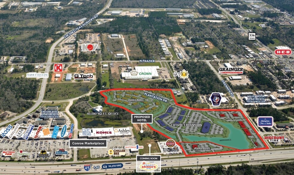 0000 Teas Nursery Rd, Conroe, TX for sale - Aerial - Image 1 of 2