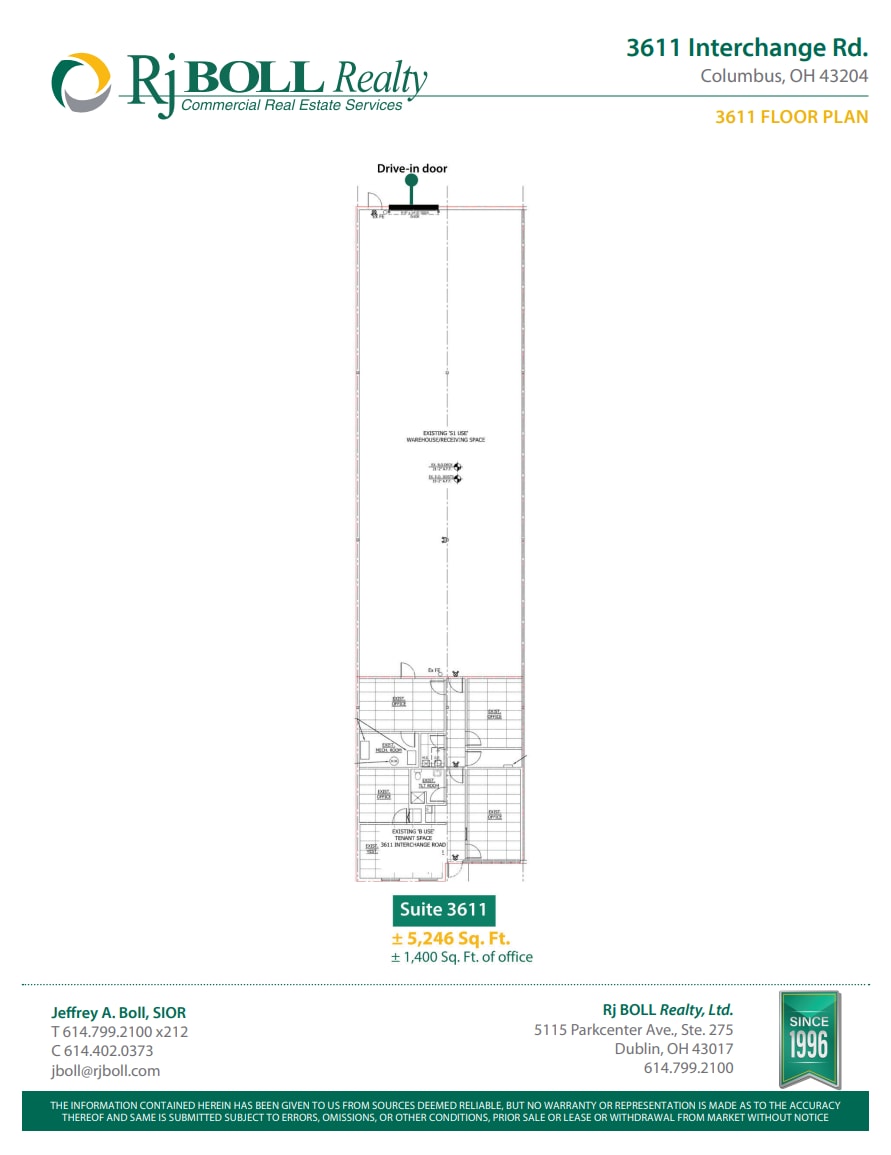 3563-3611 Interchange Rd, Columbus, OH à louer Plan d’étage- Image 1 de 1