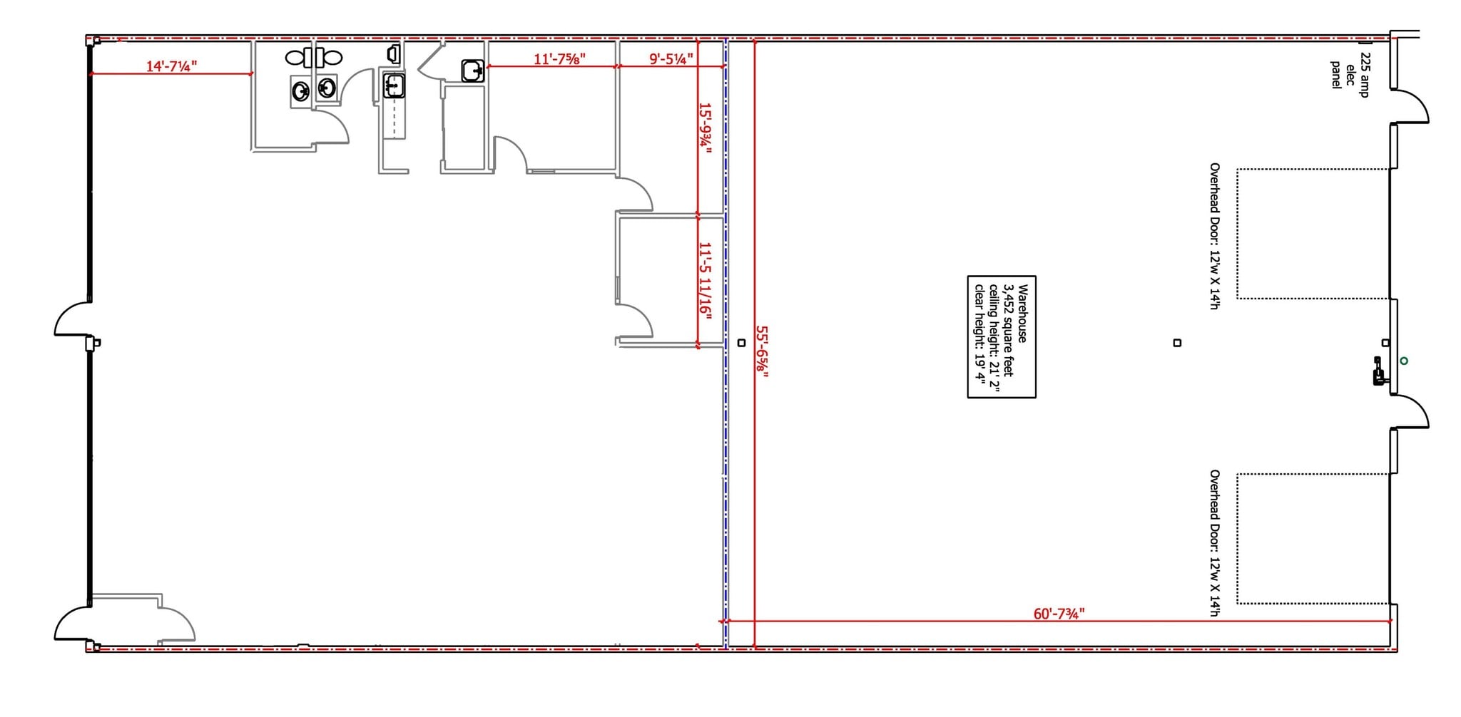 6325 11th St SE, Calgary, AB for lease Floor Plan- Image 1 of 1
