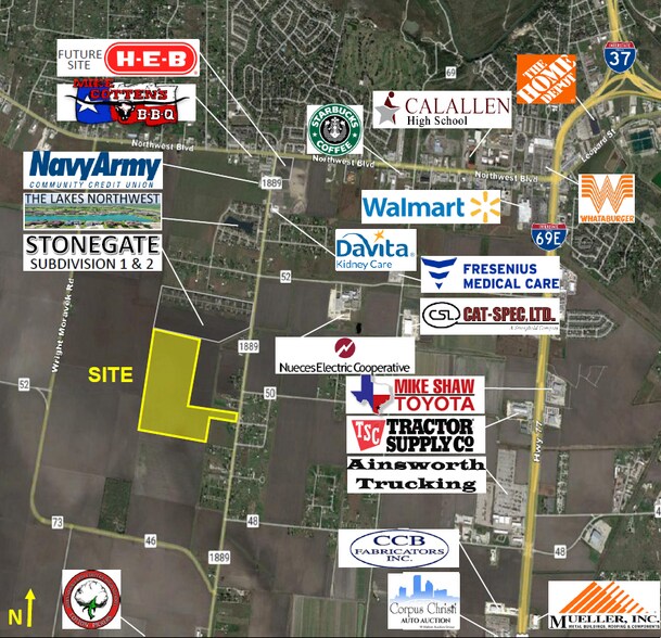 Fm Road 1889, Robstown, TX à vendre - Aérien - Image 2 de 2