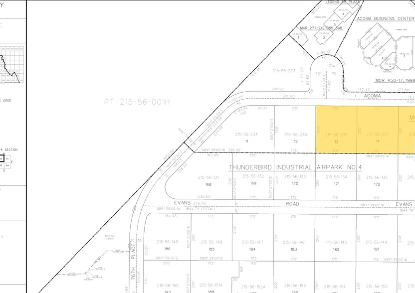 7707 E Acoma Dr, Scottsdale, AZ à louer - Plan cadastral - Image 2 de 11