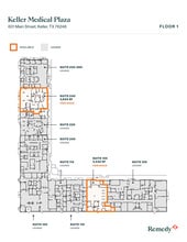 601 S Main St, Keller, TX à louer Plan d’étage- Image 1 de 1