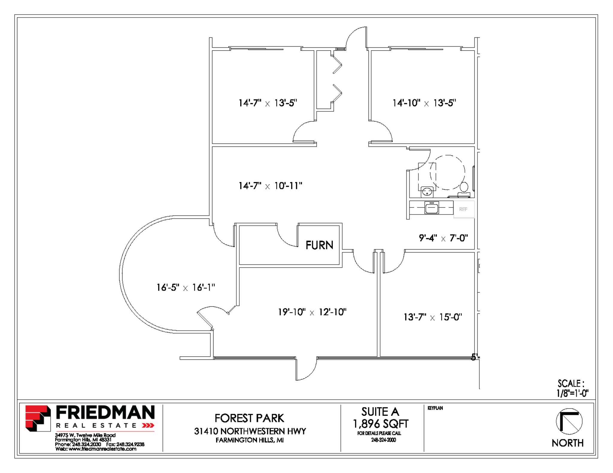 31390-31396 Northwestern Hwy, Farmington Hills, MI for lease Floor Plan- Image 1 of 1