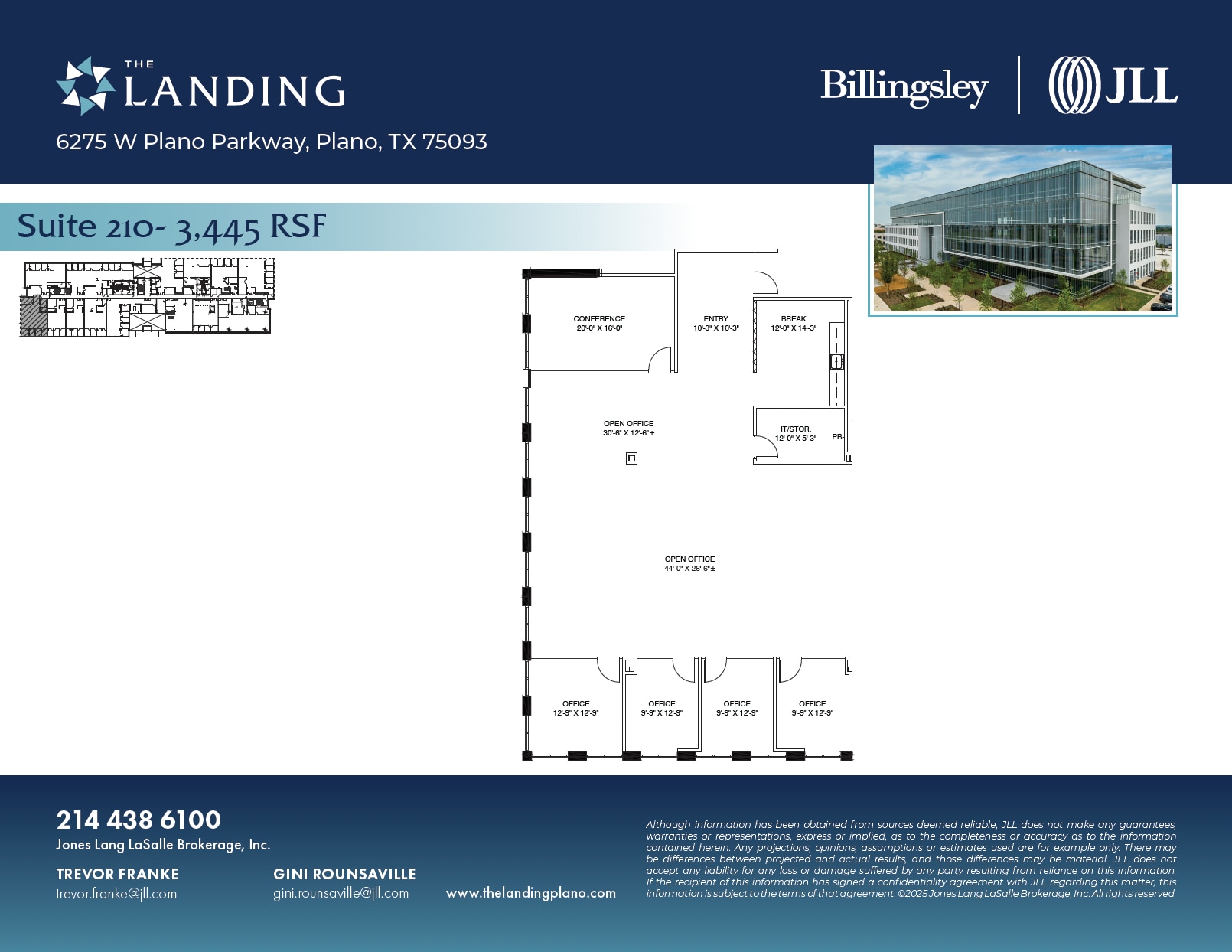 6275 W Plano Pky, Plano, TX à louer Plan d’étage- Image 1 de 1