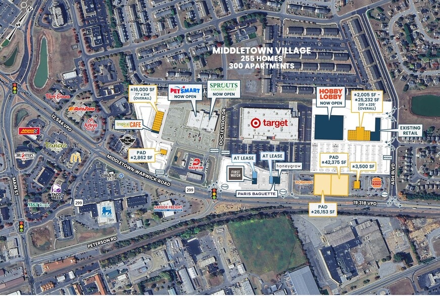 Route 301, Middletown, DE for lease - Aerial - Image 2 of 9