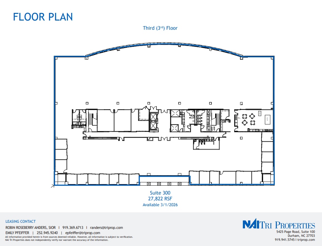 4307 Emperor Blvd, Durham, NC for lease Floor Plan- Image 1 of 2