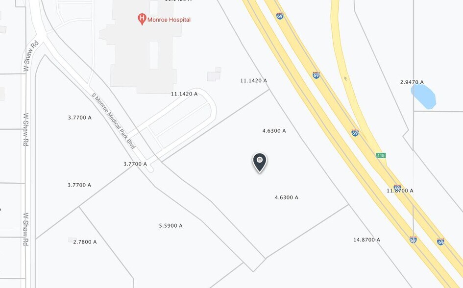 4171 S Monroe Medical Park Blvd, Bloomington, IN à vendre - Plan cadastral - Image 3 de 3