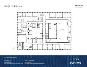 910 Louisiana St, Houston, TX à louer Plan d’étage- Image 1 de 1