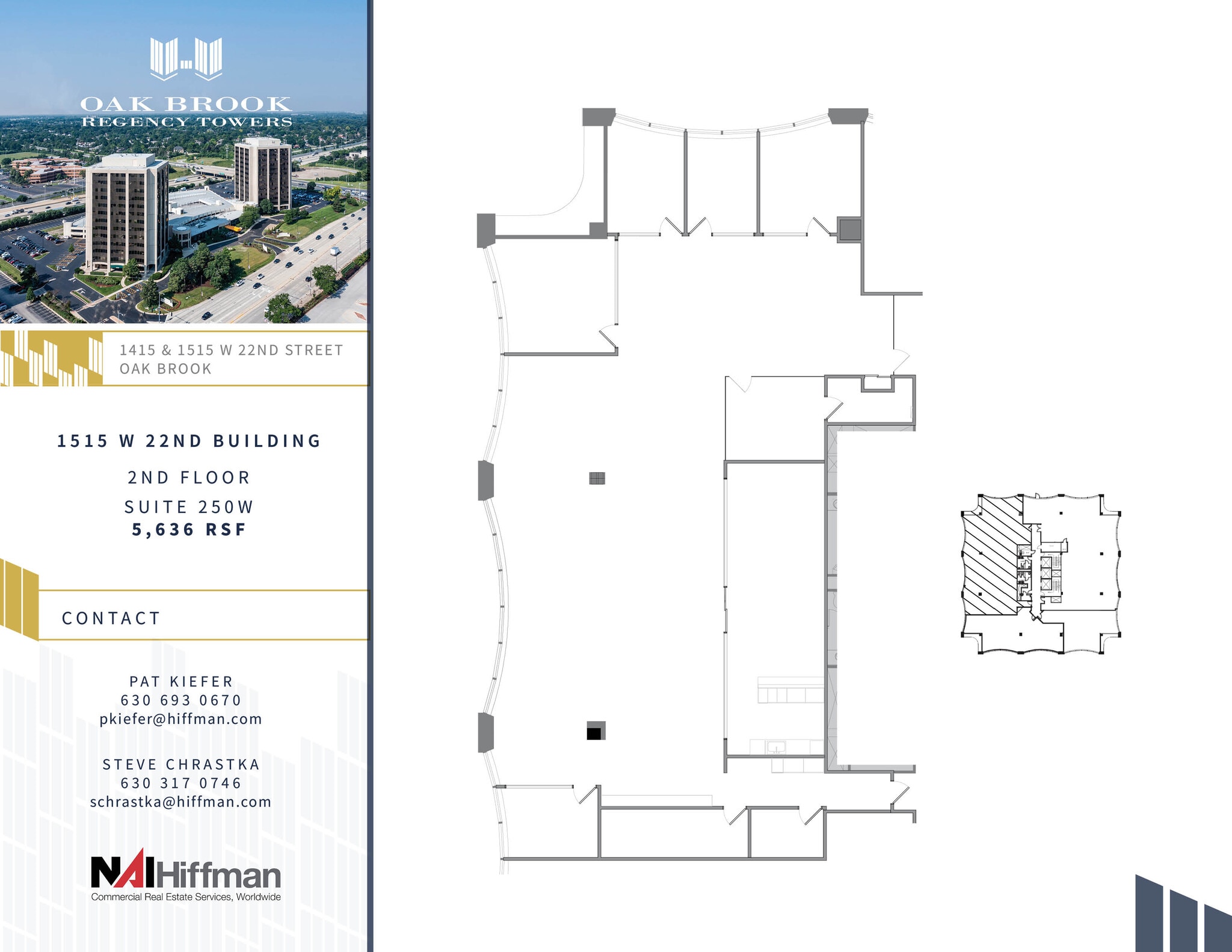 1415 W 22nd St, Oak Brook, IL à louer Plan d’étage- Image 1 de 2