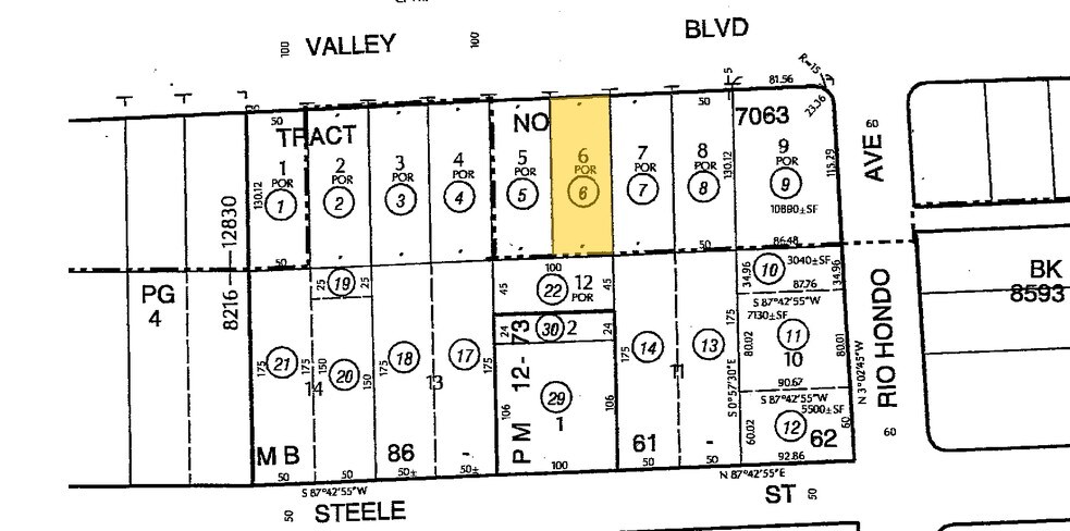 9358 Valley Blvd, Rosemead, CA à vendre - Plan cadastral - Image 2 de 2