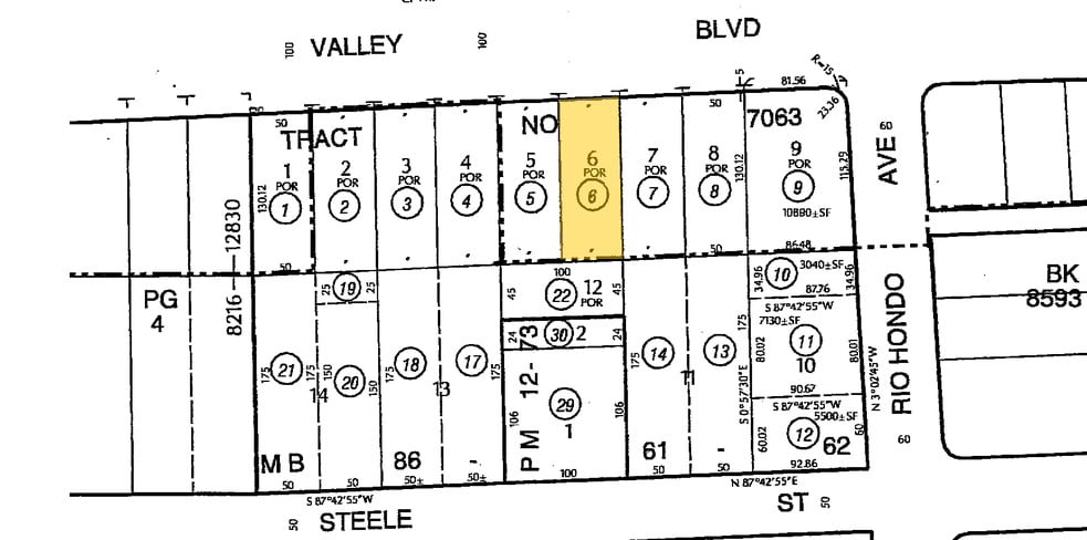 9358 Valley Blvd, Rosemead, CA for sale - Plat Map - Image 2 of 2
