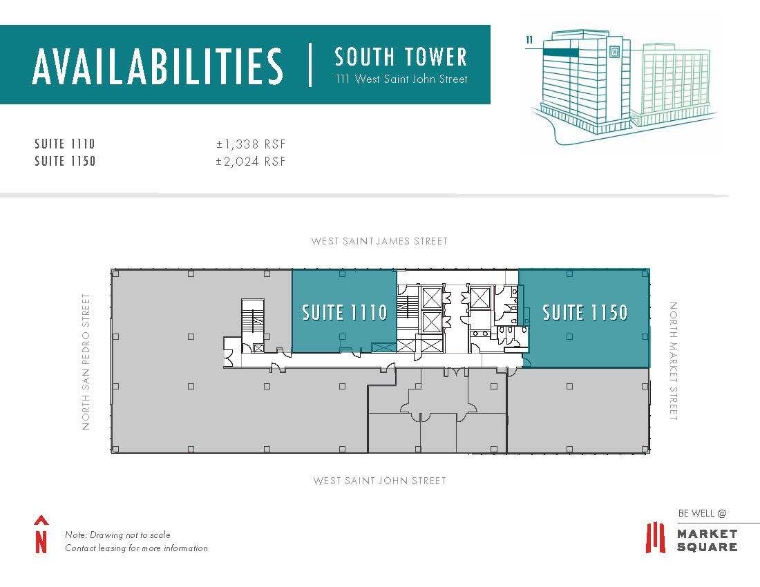 111 W Saint John St, San Jose, CA à louer Plan d’étage- Image 1 de 1