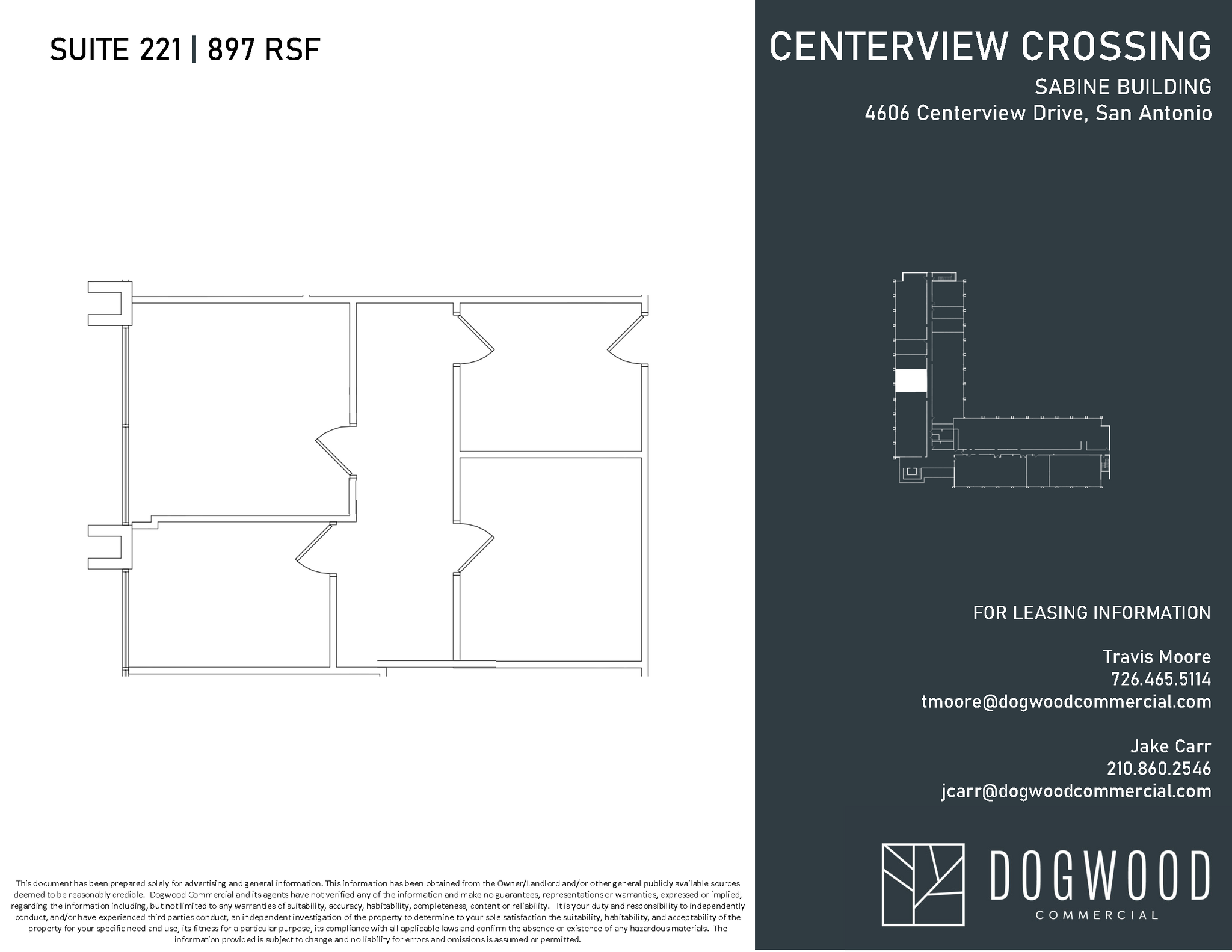 4538 Centerview Dr, San Antonio, TX à louer Plan d  tage- Image 1 de 1