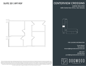 4538 Centerview Dr, San Antonio, TX à louer Plan d  tage- Image 1 de 1