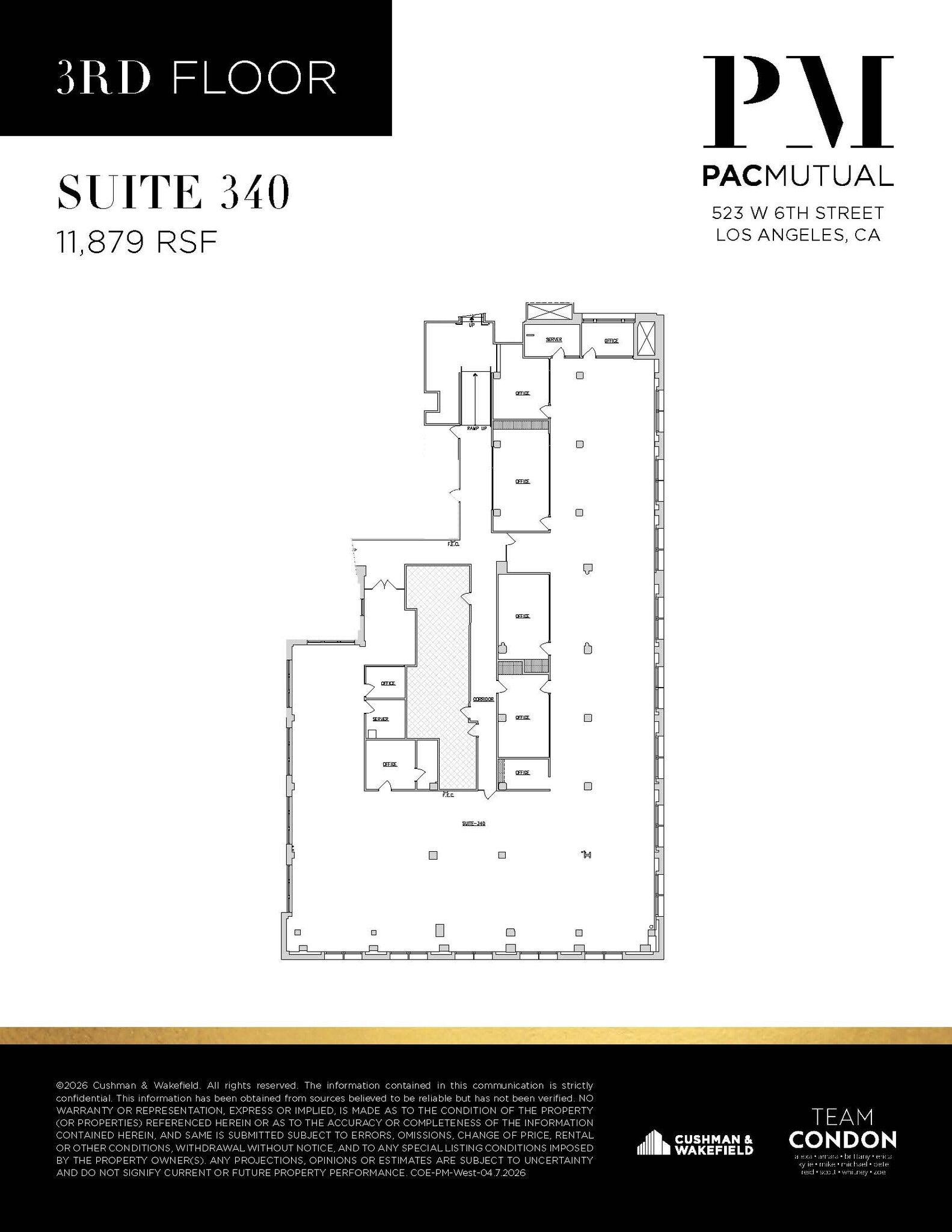 523 W 6th St, Los Angeles, CA à louer Plan d’étage- Image 1 de 1
