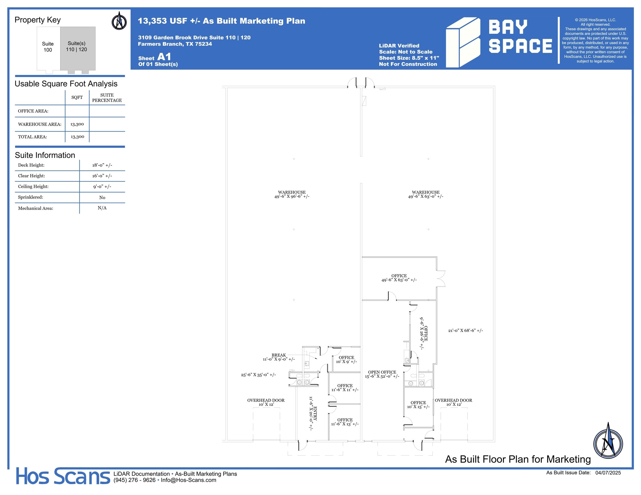 3109 Garden Brook Dr, Farmers Branch, TX for lease Site Plan- Image 1 of 1