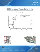 2033 Gateway Pl, San Jose, CA à louer Plan d’étage- Image 1 de 1