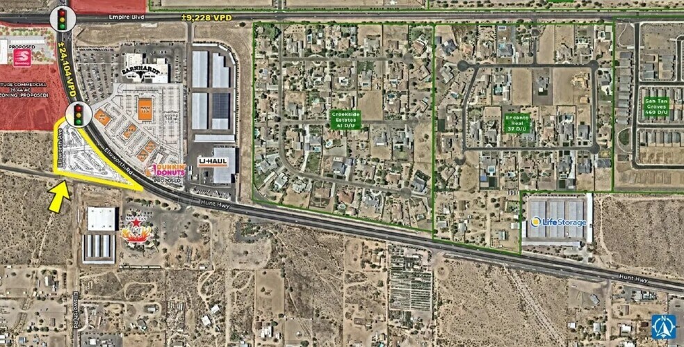 ELLSWORTH RD & HUNT HIGHWAY, Queen Creek, AZ à louer - Photo principale - Image 1 de 2