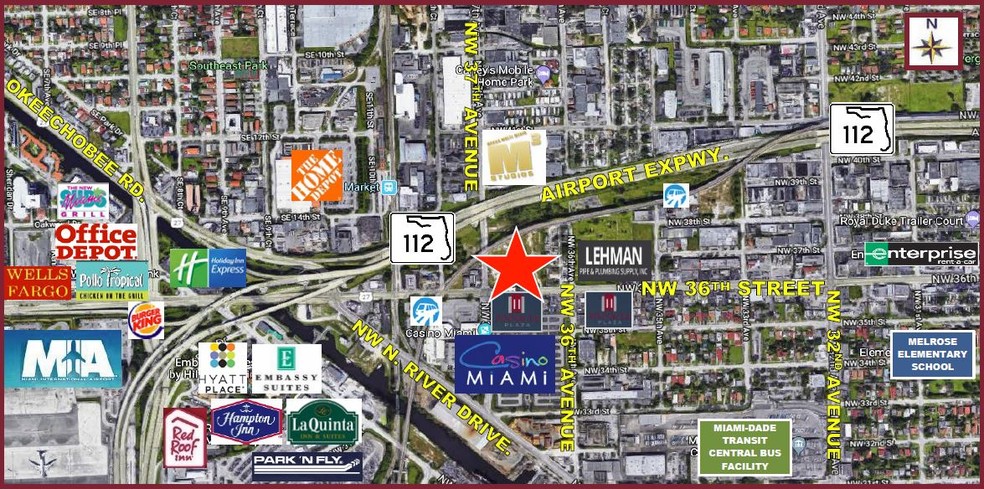 NW 36th Street & NW 37th Avenue, Miami, FL à vendre - Aérien - Image 1 de 1