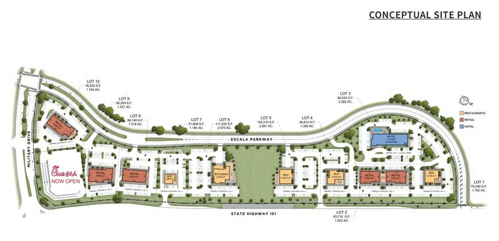 State Highway 151 & Military Drive W, San Antonio, TX for lease - Site Plan - Image 3 of 5