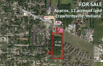 Indianapolis Rd, Crawfordsville, IN - aerial  map view