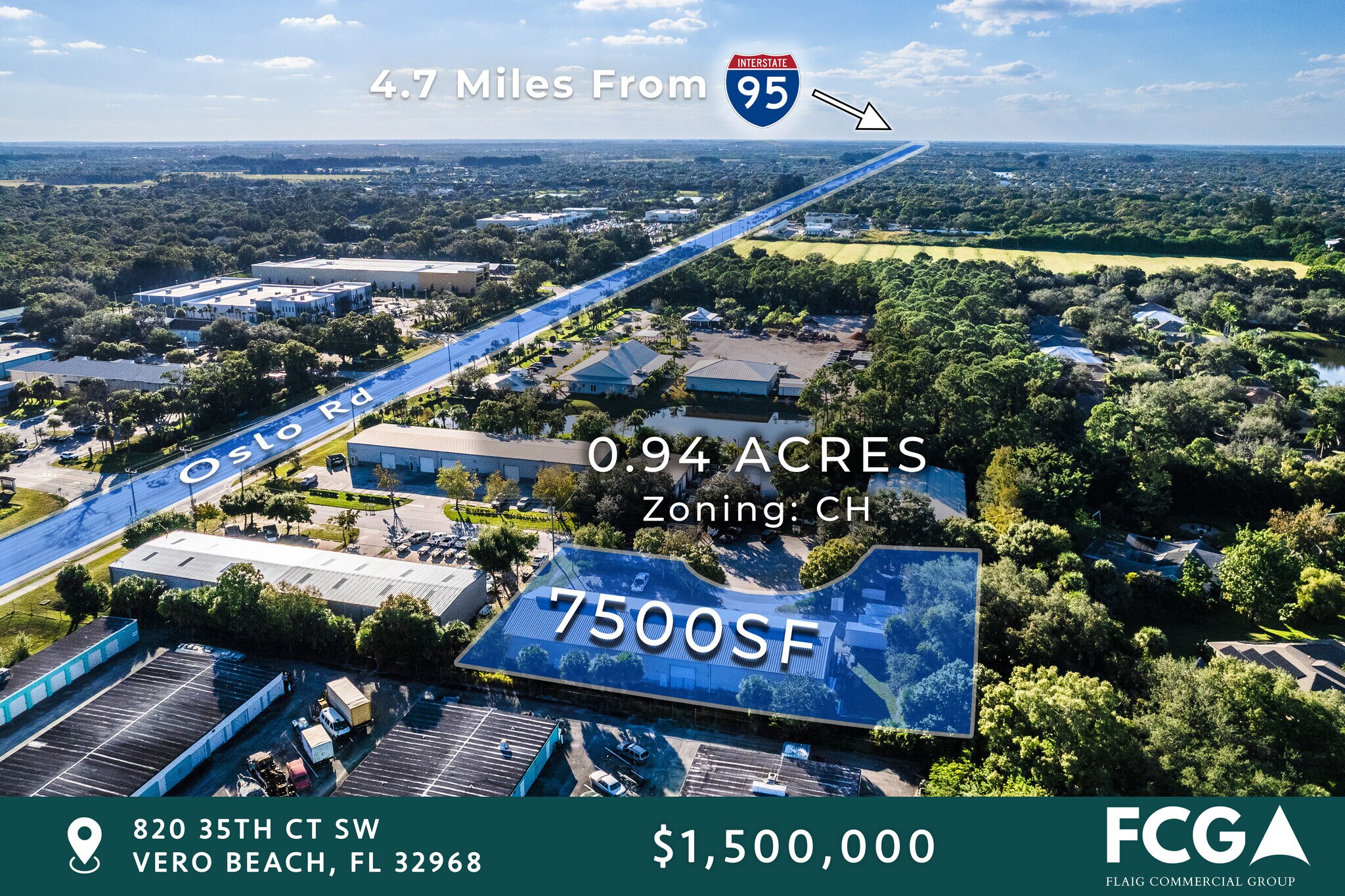 820 35th Ct, Vero Beach, FL à vendre Photo principale- Image 1 de 22