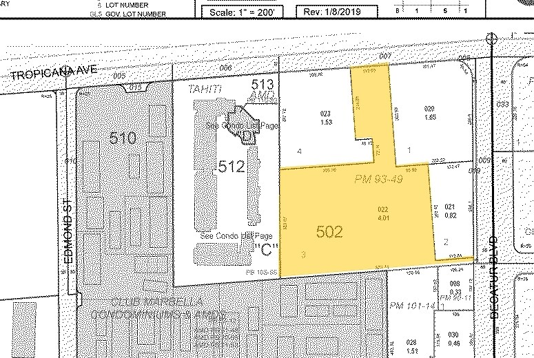 4965-5035 W Tropicana Ave, Las Vegas, NV à vendre - Plan cadastral - Image 2 de 14