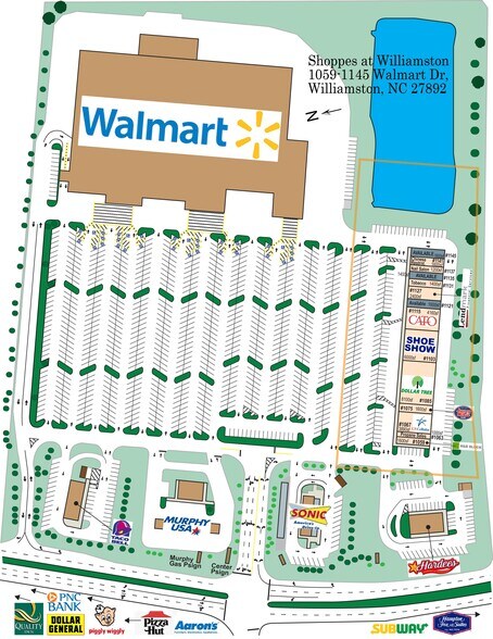 1059 Walmart Dr, Williamston, NC à louer - Plan de site - Image 2 de 14