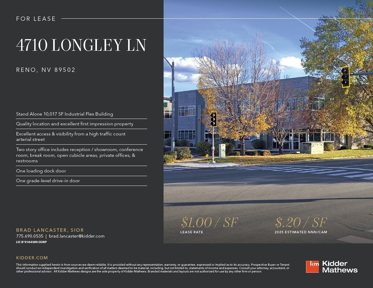 4710 Longley Ln, Reno, NV à louer Photo du bâtiment- Image 1 de 2