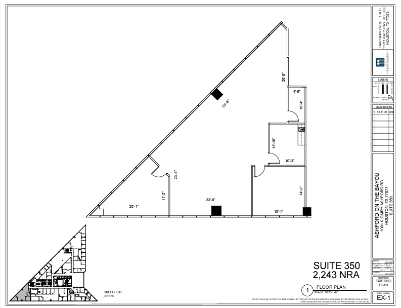 1001 S Dairy Ashford Rd, Houston, TX for lease Floor Plan- Image 1 of 1