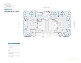 100 Park Ave, New York, NY à louer Plan d  tage- Image 2 de 3