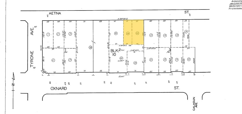14222-14226 Aetna St, Van Nuys, CA for sale - Plat Map - Image 3 of 9