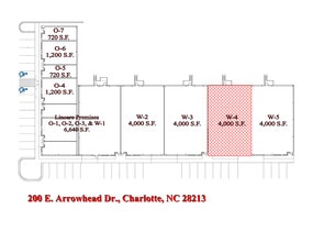 200 E Arrowhead Dr, Charlotte, NC for lease Site Plan- Image 2 of 2