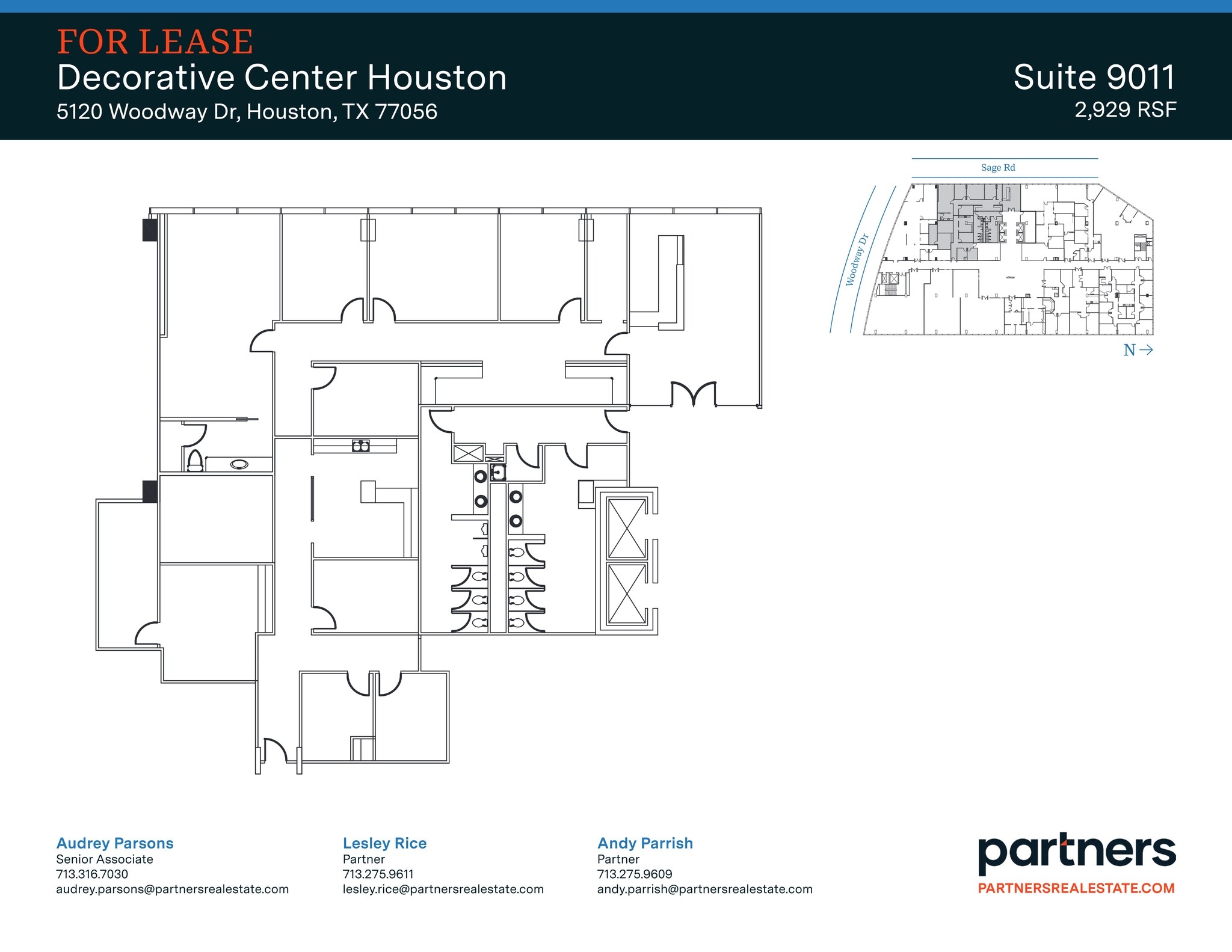 5120 Woodway Dr, Houston, TX à louer Plan de site- Image 1 de 1