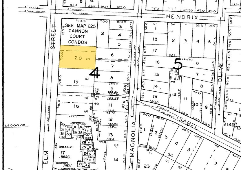 826 N Elm St, Greensboro, NC à vendre - Plan cadastral - Image 2 de 3