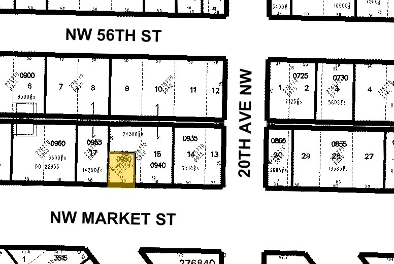 2012 NW Market St, Seattle, WA à louer - Plan cadastral - Image 2 de 6