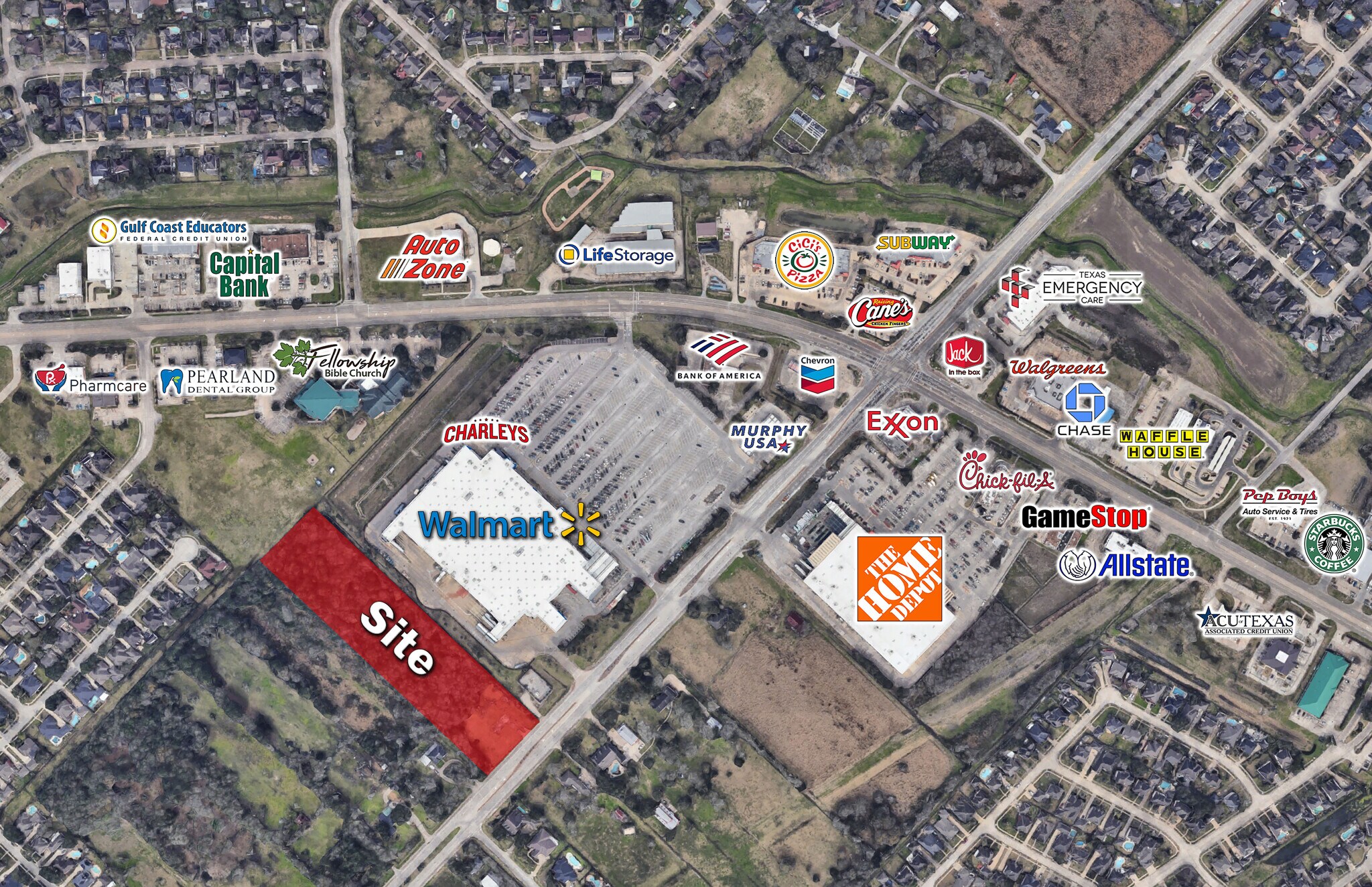 3302 Dixie Farm Rd, Pearland, TX à vendre Aérien- Image 1 de 1