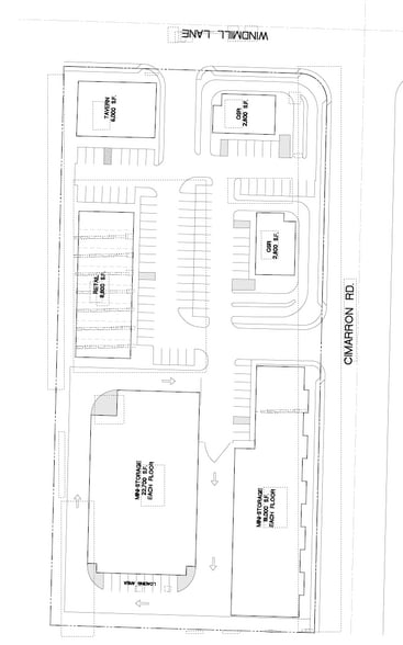 SWC Windmill & Cimarron, Las Vegas, NV for lease - Site Plan - Image 2 of 2