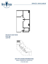 949 S Coast Dr, Costa Mesa, CA à louer Plan d  tage- Image 1 de 1